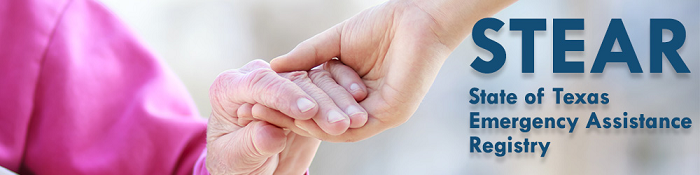 STEAR Logo - elderly holding hands